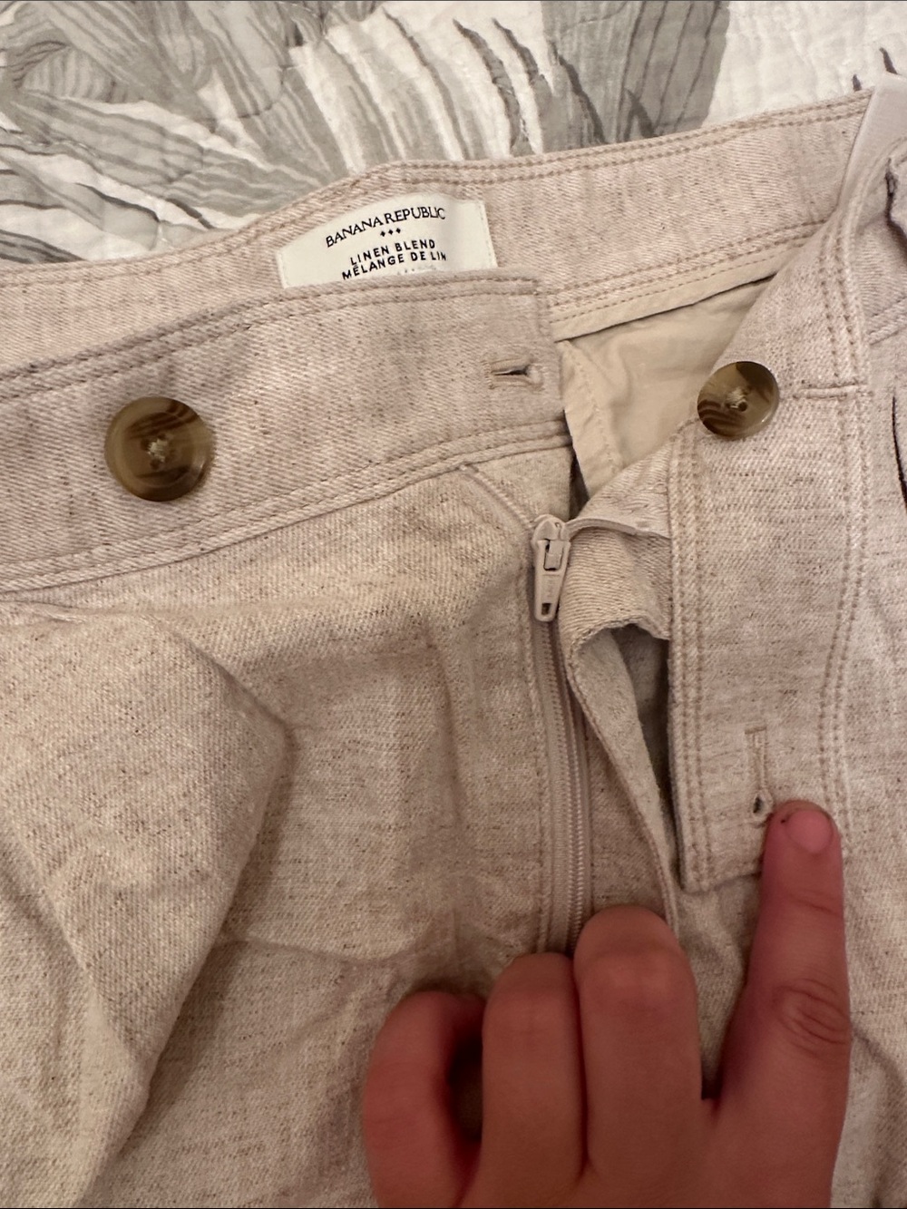 Banana Republic Linen/Cotton pants - Picture 4 of 7